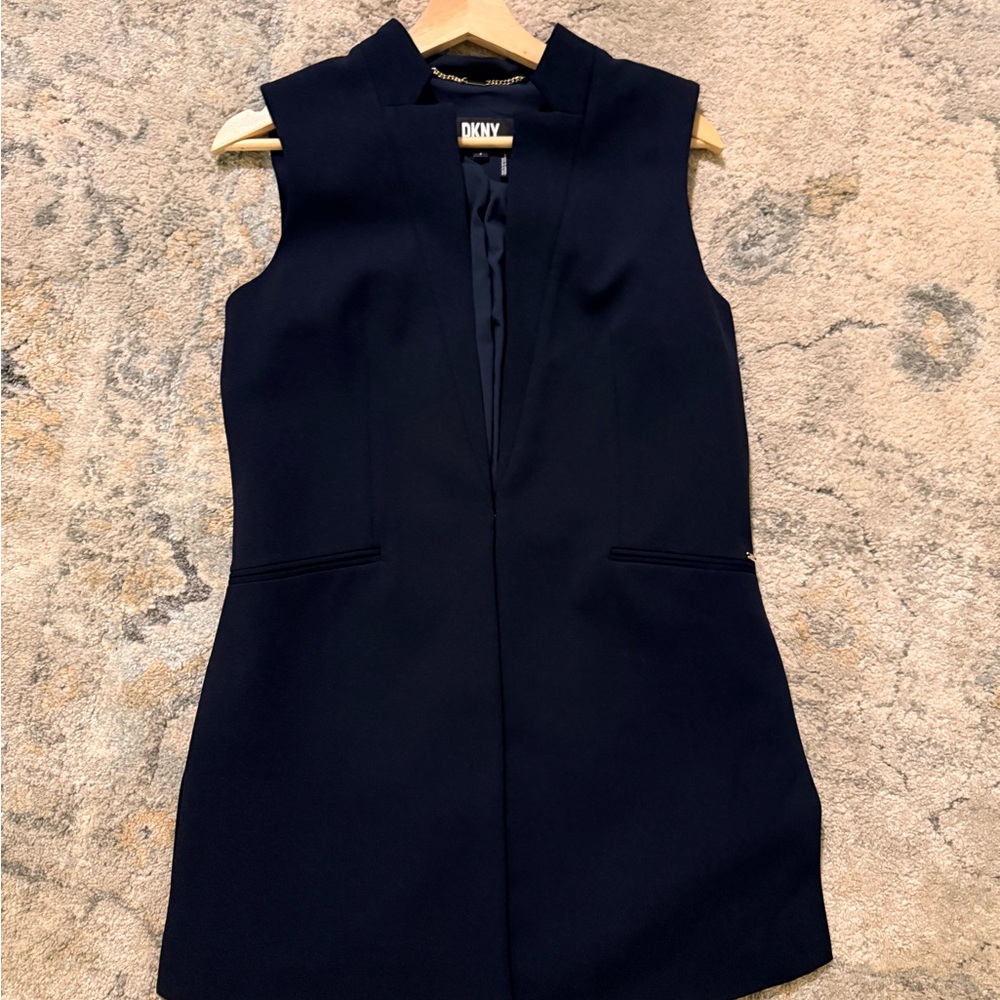 DKNY Midnight Blue Sleeveless Mini Dress